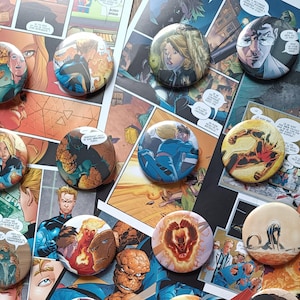 Fantastic Four Pin Button