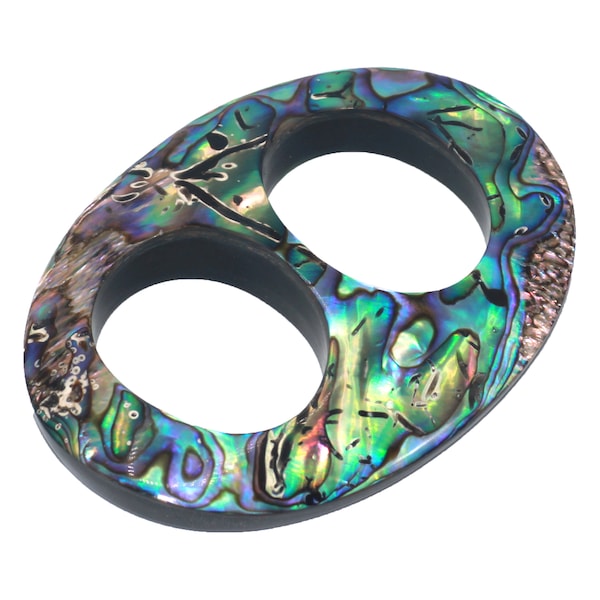 Oval große Paua Muschel Abalone Muschel Schal Ring Schal Schnalle Schal Anstecknadel