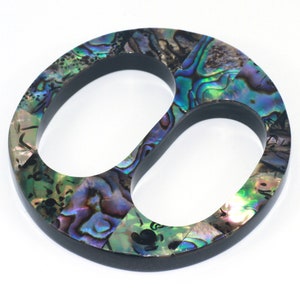 Rund Paua Muschel Schal Ring Schal Buckle Schal Pin