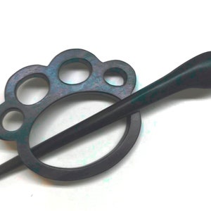 Pfotenfüße Naturholz Schal Pin mit Stock, Schal Schnalle