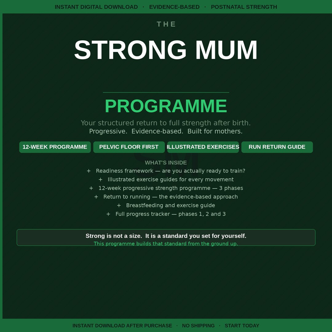 Strong Programme Strong Mum Programme PDF | Return to Exercise After Birth | 12-week ...