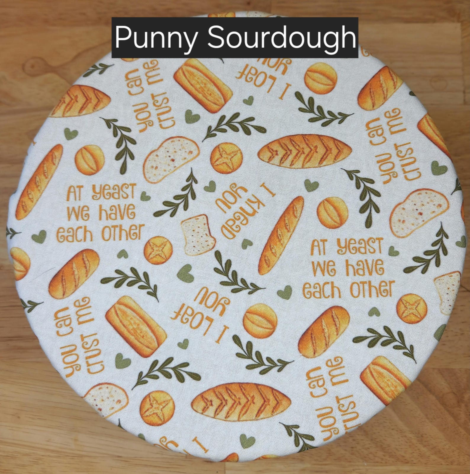 Sourdough Bowl Covers - Reusable, PUL, Waterproof, Machine Washable - Medium