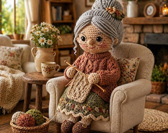 Patrón de ganchillo para muñecos amigurumi / Tutorial de juguete para principiantes (PDF)