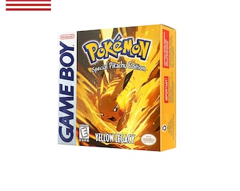 GBC English DIY Box TREY Pokemon żółty legcy