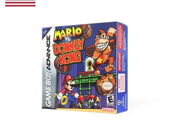 GBA English Replacement Box TREY Mario vs. Donkey Kong