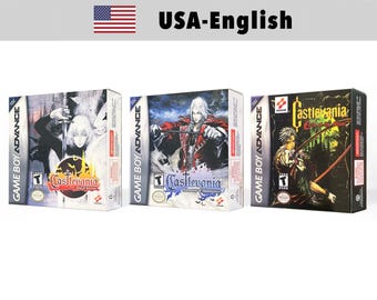 Pudełko zastępcze GBA HQ do gier Castlevania Aria of Sorrow, Circle Moon, Harmony Dissonance