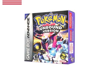 GBA English DIY Wysokiej jakości pudełko TREY Pokemon Unbound Romhack