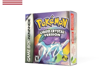 Pudełko z efektem holograficznym GBA English Metallic do Pokemon Liquid Crystal