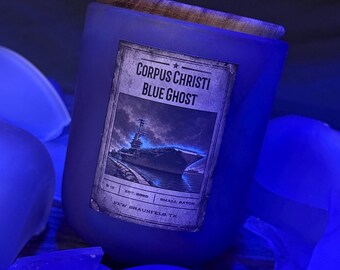 Corpus Christi Blue Ghost candle