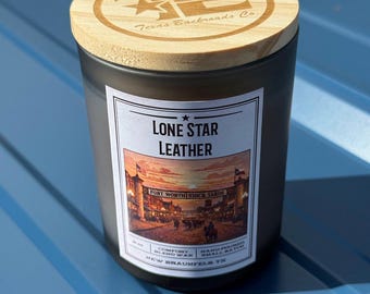 Lone Star Leather Scented Candle