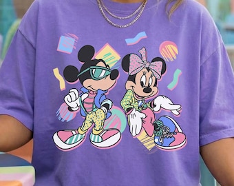 Retro Disney Mickey Minnie 80's PNG, Disney Vintage Png, Magic Kingdom, Disneyland Vacation, Disneyworld 80s