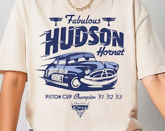 Vintage Doc Hudson PNG, Disney Cars Png, Fabulous Hudson Hornet, Disney Cars land, Cars Pixar Piston Cup Champion