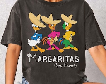 Disney Vintage Margarita PNG, Disney Epcot Png, Margaritas Epcot, The Three Caballeros