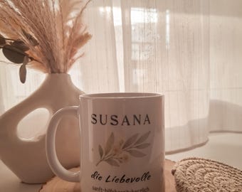 Personalized mug with name | Gift for Mom | Mug with meaning | Minimalist | Gift for women | Handmade in Switzerland