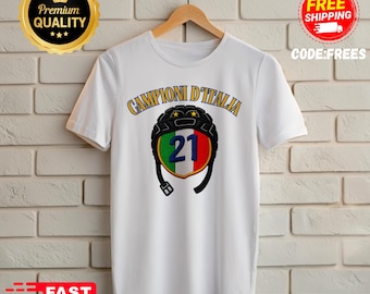 Inter Milan Scudetto Champions 2025/26 T-Shirt,Inter 21st Scudetto Shirt, Inter supporters Tee, Nerazzurri Fan Tee, Italian Football Design