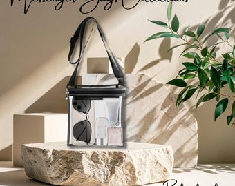 Clear Stadium Crossbody Bag, Waterproof Concert Purse, Approved Event Sling Bag
