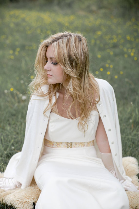 Matte Crepe White Wedding Dress Sweetheart Column Dress Etsy