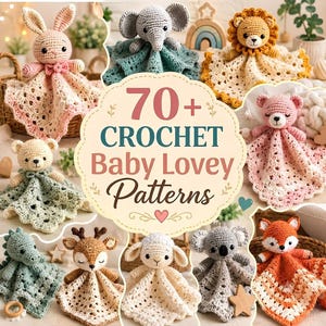 Virkmönster för Lovey i PDF-format: 70+ Amigurumi-djurmys och presentpaket till nyfödda