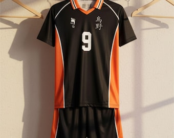 Haikyuu Volleybalshirt Karasuno – Aangepaste naam en nummer, Cosplay Unisex shirt
