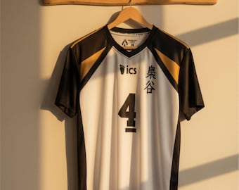 Jersey Fukurodani Custom – Haikyuu-geïnspireerd, naam en nummer, Bokuto cosplay dryfit shirt