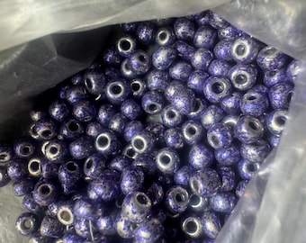 Small Violet Glass Beads