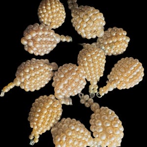 1930s Hand knotted Mother of Pearl Clusters