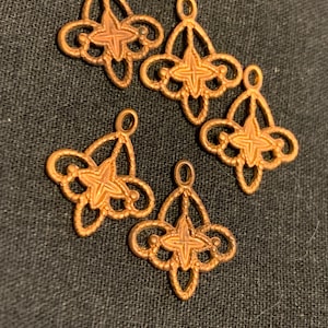 Small Vintage Brass Filigreed Stampings