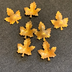 Detailed Vintage Brass Leaf Stampings