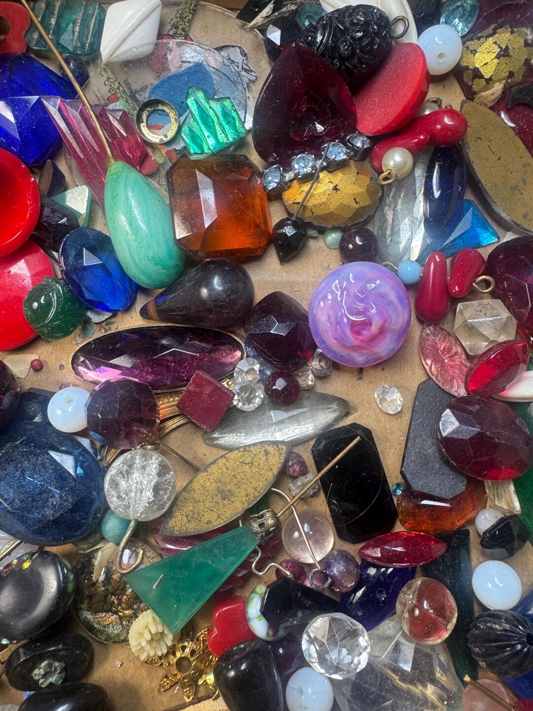 Price Drop! Behemoth Box of Beautiful-“the Kitchen Sink” Vintage Beads ...