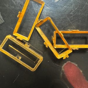Vintage High-Quality Rectangle Brass Setting