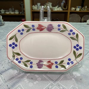 Kuchenteller Adams Ironstone Vintage 1960s England | Englischer Keramik Teller | Klassische Tischkultur