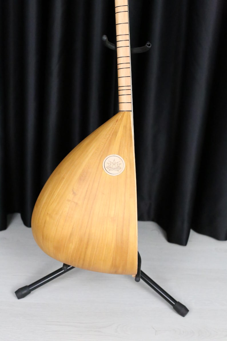 Circular String Instrument Handmade Turkish Baglama Saz – Short Neck – Professional Quality ...