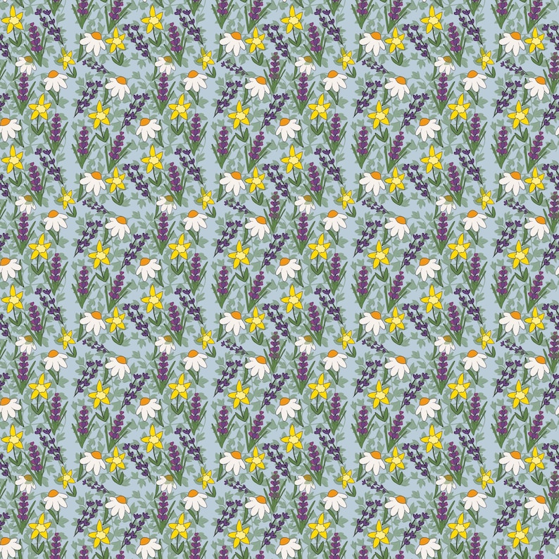 May Repeating Pattern Spring Floral Digital Repeating Pattern - Etsy