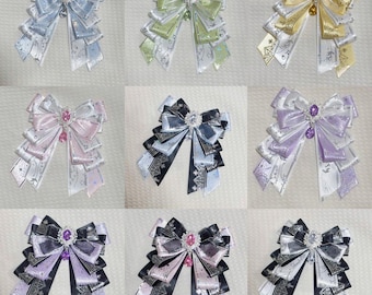 k-pop custom lightstick ribbon bow deco handmade | IVE Twice straykids ATEEZ concert | merch birthday gift