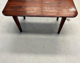 Vintage Wooden Coffee Table | Rustic Solid Wood Living Room Table | Mid Century Style Center Table | Handmade Furniture