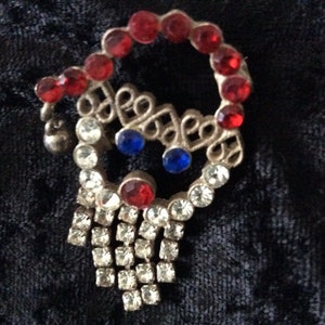 Antique Santa Brooch