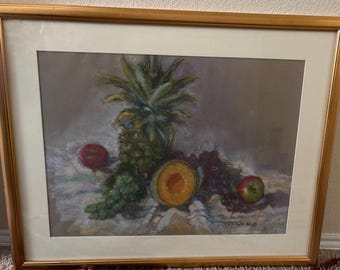Bodegón vintage en pastel de Pat Wilber/Wilder