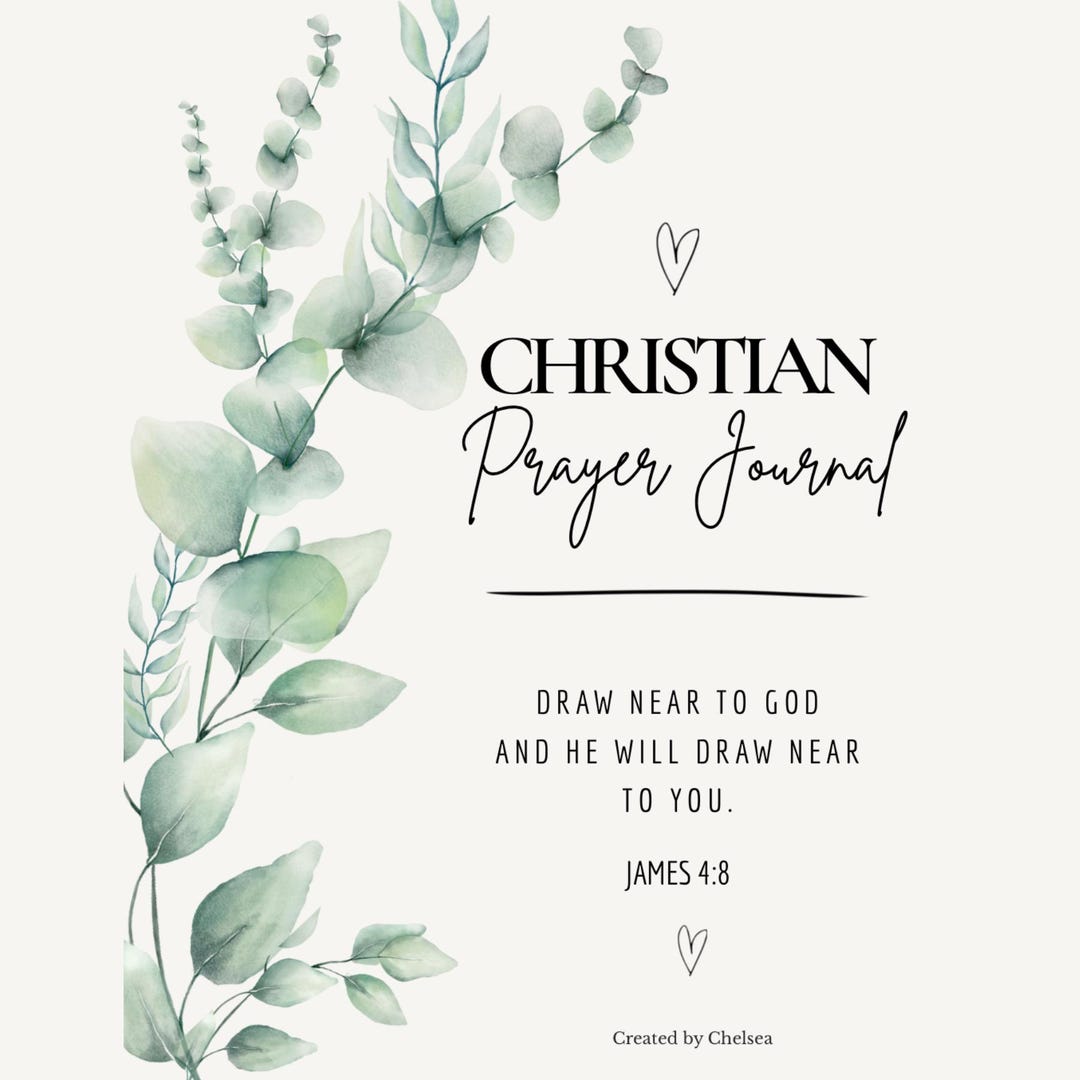 Christian Prayer Journal Printable | Daily Prayer Pages PDF | Bible ...