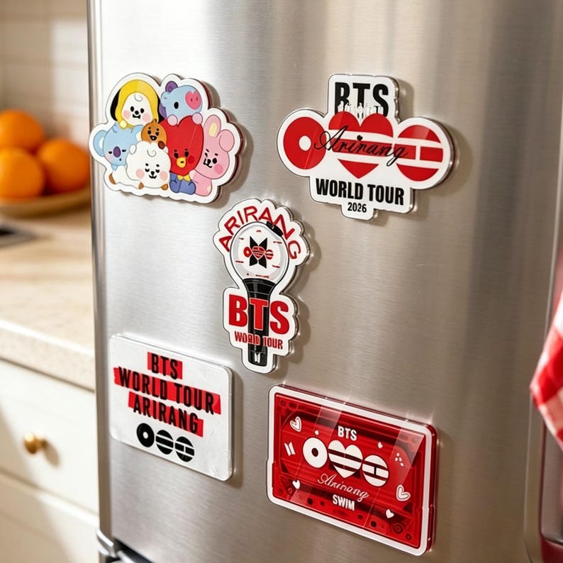Arirang Tour Magnets, Fan Gift Idea, Army Bomb Concert Accessory ...