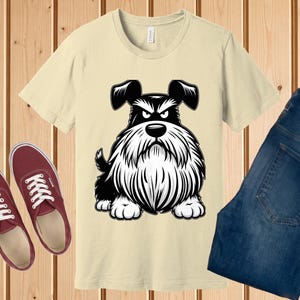 Chemise schnauzer grincheux, cadeau drôle de maman de chien de schnauzer nain Natural