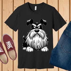 Chemise schnauzer grincheux, cadeau drôle de maman de chien de schnauzer nain Black