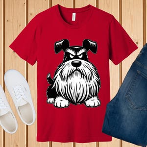 Chemise schnauzer grincheux, cadeau drôle de maman de chien de schnauzer nain Red