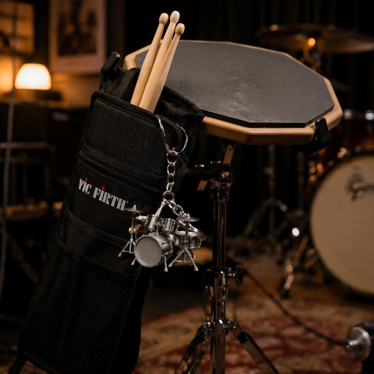 3D Printed Miniature Drum Set Keychain - Music Lover Gift for Drummers ...