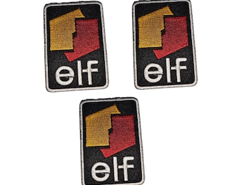 Motorcycle Racing Engine oil Logo Embroidered Iron On Sew On Badge for Jackets, Vests, Hats & Backpacks. Set of 3 PCS.