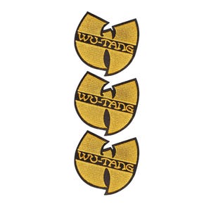 Music W American hip-hop Hardcore hip-hop East Coast hip-hop patch Embroidered Appliques for Costume Patch DIY Projects Set of 3 PCS.