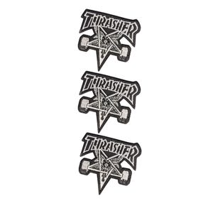 Goat Star American skateboarding Skateboarder Embroidered Appliques for Costume Patch DIY Projects Set of 3 PCS.
