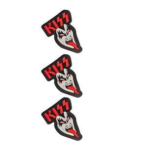 Muziek K Amerikaanse rockband Hardrock Heavy metal patch Geborduurde applicaties voor kostuumpatches DIY-projecten Set van 3 stuks.