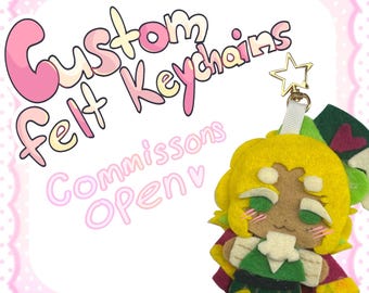 Custom Felt Keychain Commission
