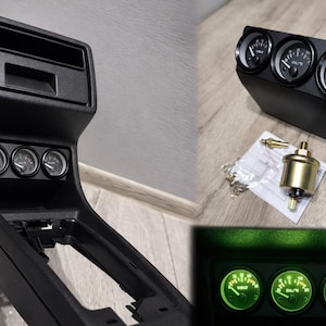 Golf MK2 konsolmätare: Volt, oljetemperatur, oljetryck (OEM-utseende)
