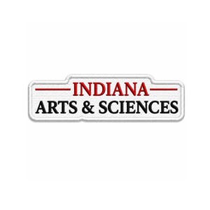 Indiana Arts & Sciences Embroidered Patch – Red and Black College Patch